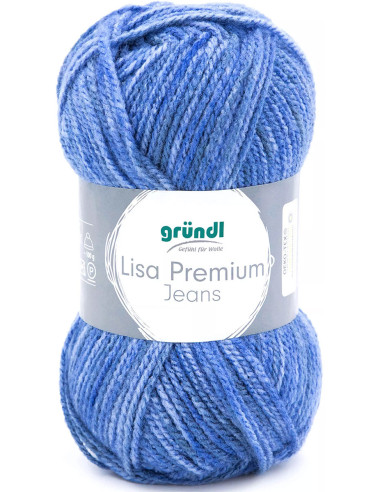Fil à tricoter Lisa Premium Jeans Gründl