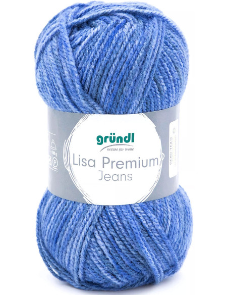 Fil à tricoter Lisa Premium Jeans Gründl