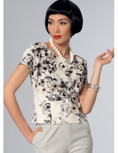 Patrón de blusa - Vogue 9187