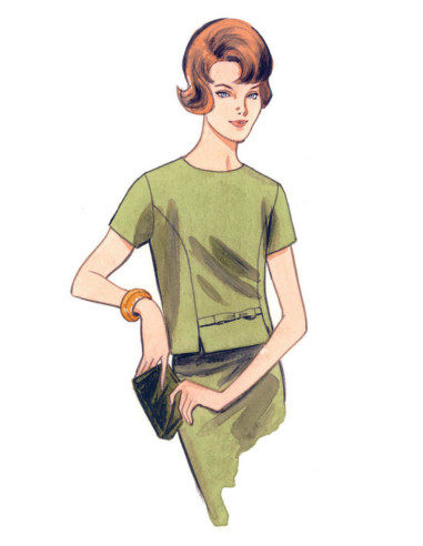 Patrón de blusa - Vogue 9187