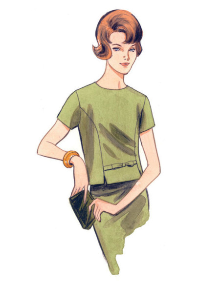 Patrón de blusa - Vogue 9187