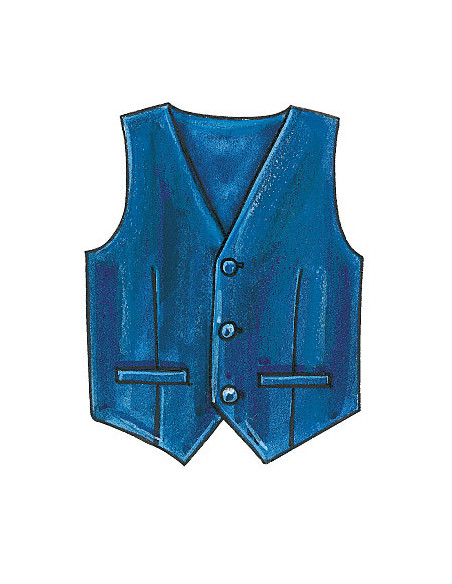 Patrón de chalecos, cinturón, pajarita y corbata - McCall's 7223