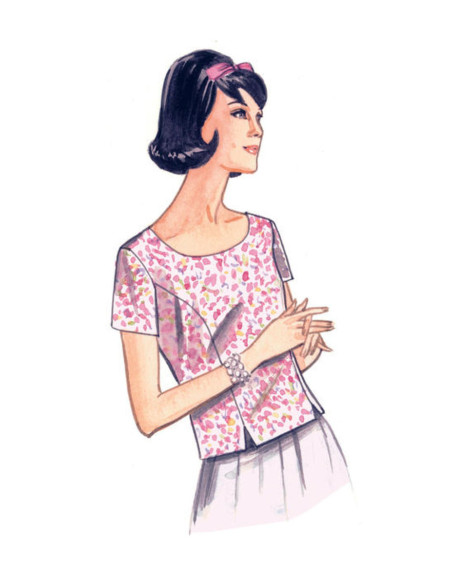 Patrón de blusa - Vogue 9187