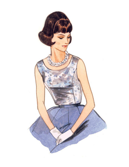 Patrón de blusa - Vogue 9187