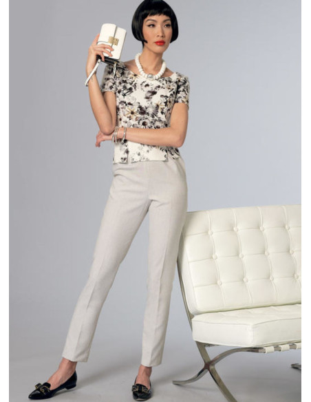 Patrón de short y pantalón - Vogue 9189