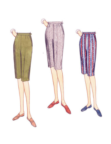 Patrón de short y pantalón - Vogue 9189