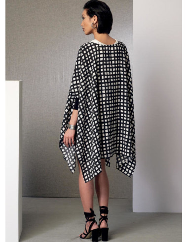 Patrón de poncho, top, short y pantalón - Vogue 9191