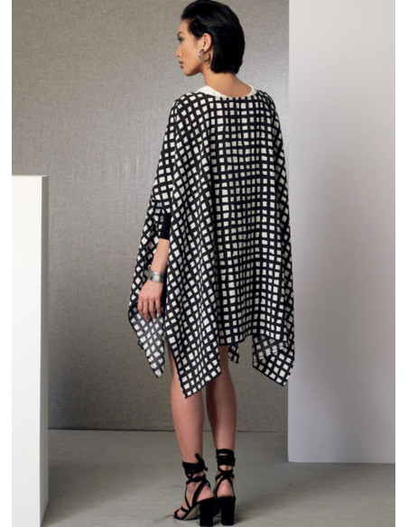 Patrón de poncho, top, short y pantalón - Vogue 9191