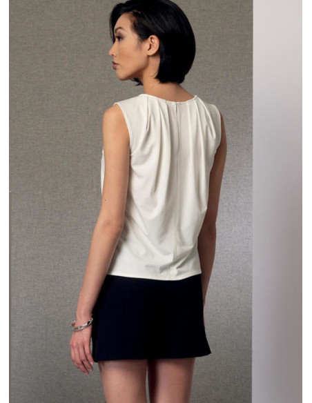 Patrón de poncho, top, short y pantalón - Vogue 9191