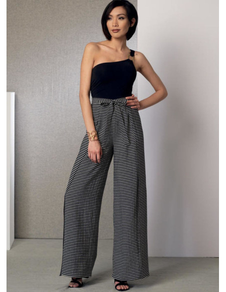 Patrón de poncho, top, short y pantalón - Vogue 9191