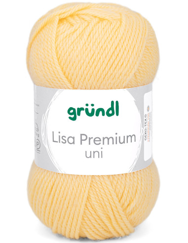 Fil à tricoter Lisa Premium uni Gründl