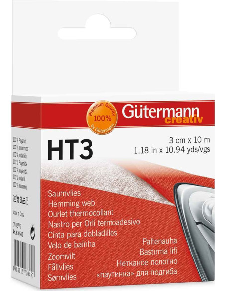 Bastilla termoadhesiva Gütermann - 3 cm x 10 m