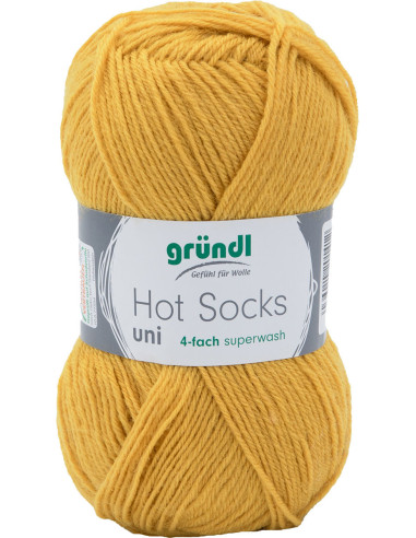 Laine à chaussettes Hot Socks uni 50 Gründl