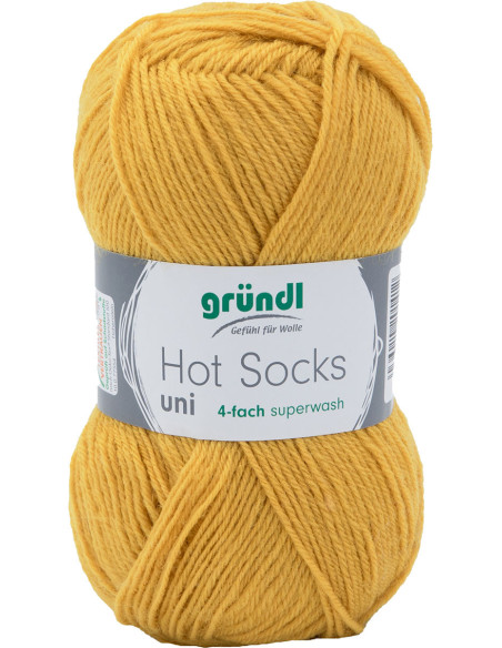Laine à chaussettes Hot Socks uni 50 Gründl