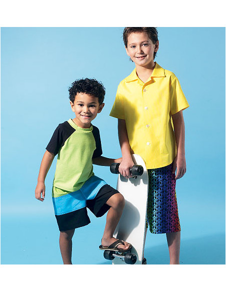 Patrón de camisa, blusa, pantalones cortos - McCall's 6548