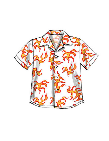 Patrón de camisa, blusa, pantalones cortos - McCall's 6548