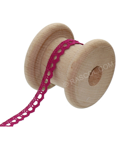 Encaje de algodón básico - Fucsia