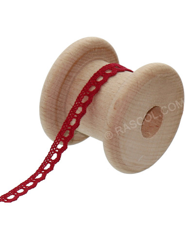 Encaje de algodón básico - Rojo