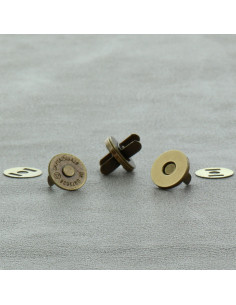 Bolsa de 2 cierres magnéticos de 14 mm - Bronce