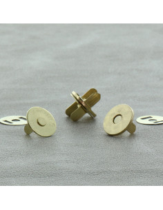 Bolsa de 2 cierres magnéticos de 18 mm - Oro