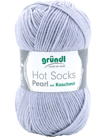 Laine à chaussettes Hot Socks Pearl uni Gründl