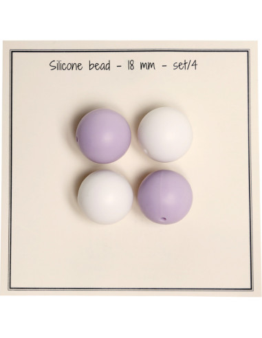 Cuentas de silicona de 18 mm para sonajeros, sujetadores de chupetes para bebé.