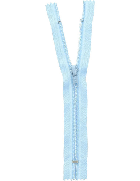 Cremallera de punto no separable - Azul celeste