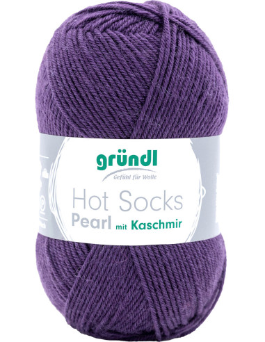 Laine à chaussettes Hot Socks Pearl uni Gründl