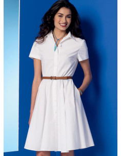 Patrón de vestidos y cinturón - McCall's 7351