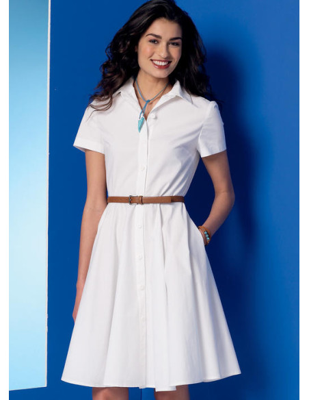 Patrón de vestidos y cinturón - McCall's 7351