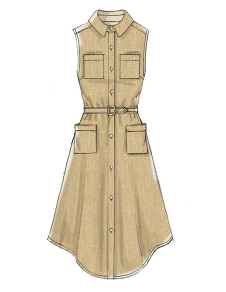 Patron de robes et ceinture - McCall's 7351