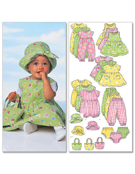Patrón de conjunto para bebé - Butterick 5624
