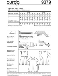 Patrón de vestido - Burda 9379 2