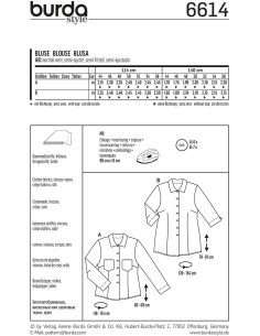 Patrón de blusa - Burda 6614 2