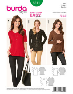 Patrón de camiseta - Burda 6611