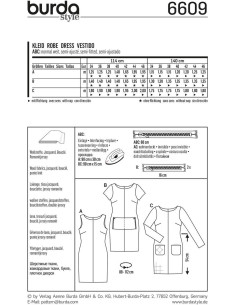 Patrón de vestido - Burda 6609 2