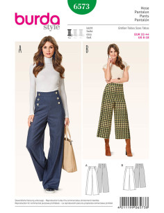 Patrón de pantalón - Burda 6573