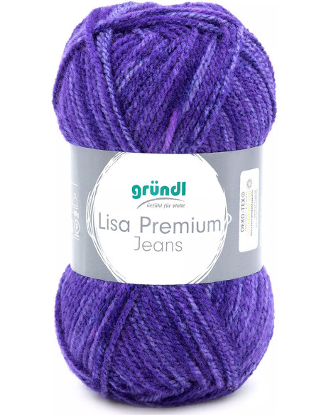 Fil à tricoter Lisa Premium Jeans Gründl