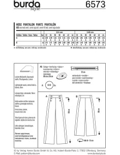 Patrón de pantalón - Burda 6573 2