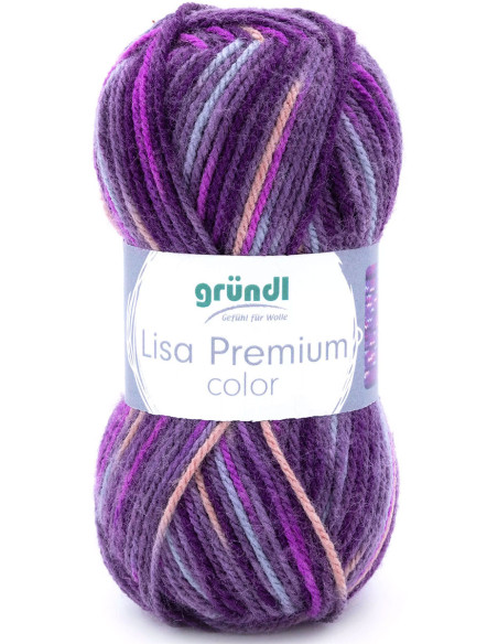 Fil à tricoter Lisa Premium color Gründl
