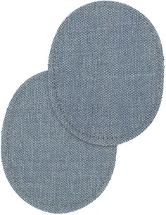 Par de codos y rodillas termoadhesivos - Jeans azul claro