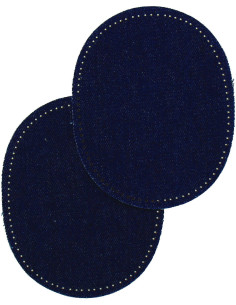Par de coderas y rodilleras termoadhesivas - Jeans azul marino
