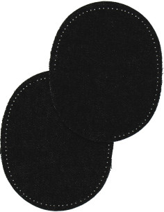 Par de codos y rodillas termoadhesivos - Jeans negros