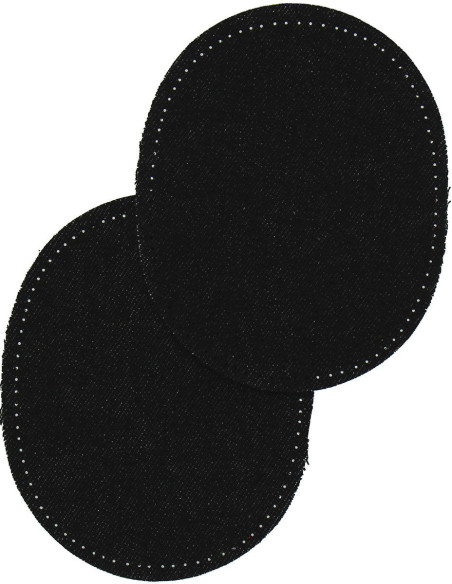 Par de codos y rodillas termoadhesivos - Jeans negros