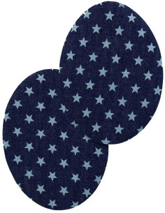 Par de codos y rodillas termoadhesivos - Jeans estrellas