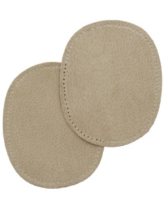 Par de codos y rodillas - Cuero beige