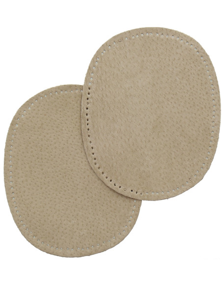 Par de codos y rodillas - Cuero beige