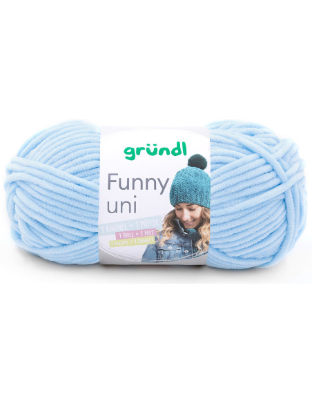 Fil chenille Funny uni Gründl
