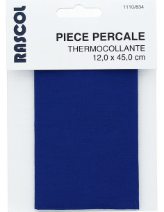 Percal termoadhesivo para reparación - Azul real