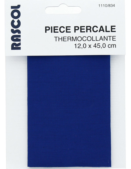 Percal termoadhesivo para reparación - Azul real